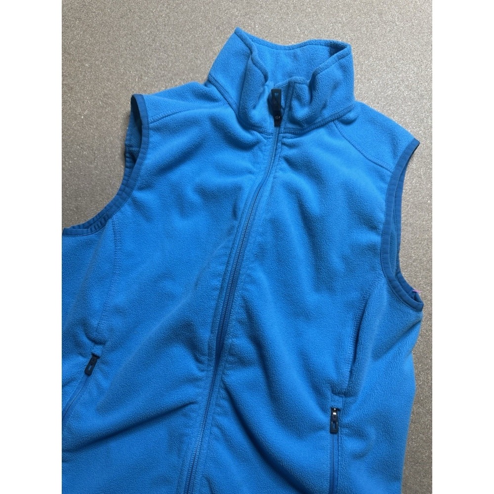 LL Bean Fleece‎ Vest Women Size Xs Blue Full Zip